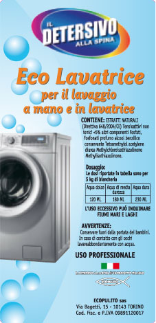 Detersivo alla Spina Eco Lavatrice Detersivo alla Spina Eco Lavatrice