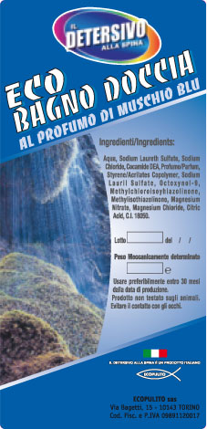 Sapone alla Spina Eco Bagno Doccia al profumo di muschio blu